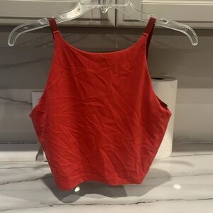 High neck conscious crop (L)